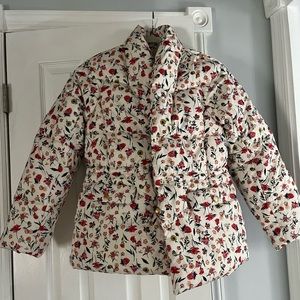 J. Crew Signature Puffer in Floral NWT, size XXS but more like S